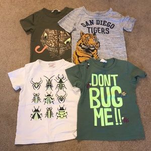 Four t-shirts
